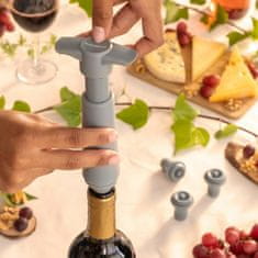 InnovaGoods Vakuumska črpalka in zamaški za vino Winuum InnovaGoods (4 vtiči)