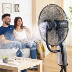 InnovaGoods Ventilator s stojalom in razpršilcem na daljinsko upravljanje InnovaGoods Mistinn Črna 90 W 2,8 L