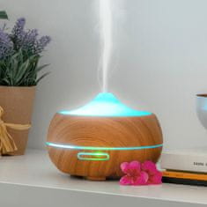 InnovaGoods Vlažilni difuzor arome z večbarvno LED diodo Wooden-Effect InnovaGoods