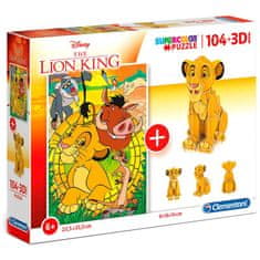 Clementoni Disney Lion King 104 kosov + 3D puzzle