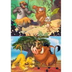 Clementoni Disney Animals Lion King + Jungle Book puzzle 2x20 kosov