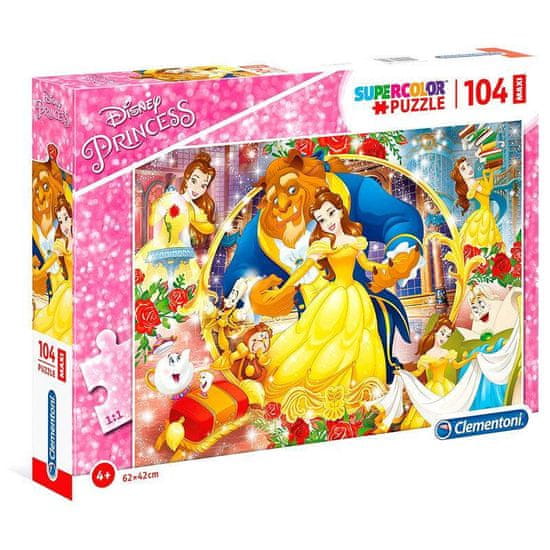 Clementoni Disney Beauty and the Beast, Maxi puzzle 104 kosov