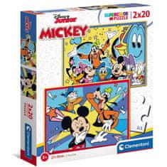 Clementoni Disney Mickey puzzle 2x20 kosov
