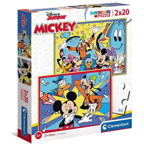 Clementoni Disney Mickey puzzle 2x20 kosov