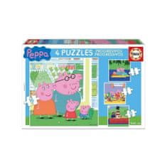 Educa Pepin Pig Puzzle 4v1 (6,9,12,16 kosov)