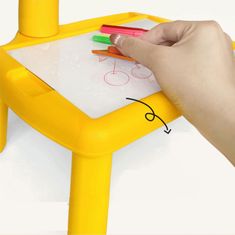 Luxma Projektor za risanje in učenje, projektor za otroke + 12 flomastrov