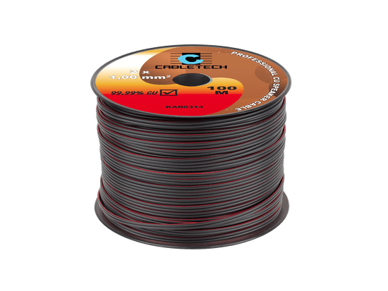 Cabletech 1,0 mm zvočniški kabel črne barve