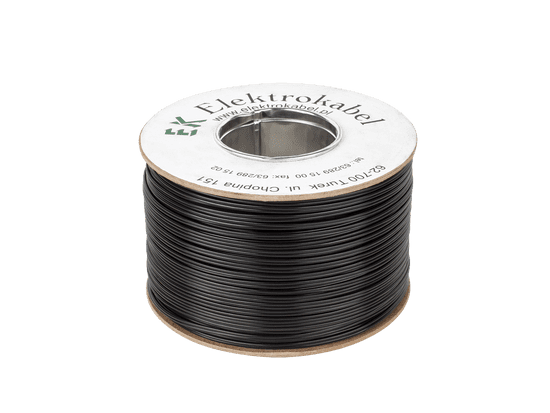 zvočniški kabel smyp 2 x 1 mm črn 100 m