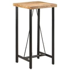 shumee vidaXL Barska miza 55x55x107 cm trden mangov les in železo
