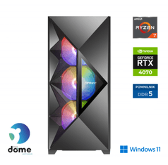 Anni Gamer Extreme namizni računalnik, R7-7700X, 32GB, SSD2TB, RTX4070, W11H (ATPII-G8-7492-W)