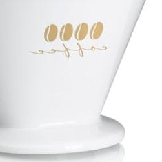 Kela Filter za kavo Kela KL-12492 porcelan Excelsa L bela