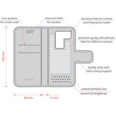 SWISSTEN Ovitek za telefon Swissten univerzalni ovitek za pametni telefon velikosti XL modri mobilni