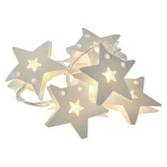 Emos Božične lučke Emos ZY2075 LED božična girlanda - zvezde, 2xAA, topla bela, čas. (zadnji kos )