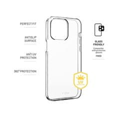FIXED Mobilni ovitek Fixed Slim AntiUV za Apple iPhone 15 Pro - prozoren