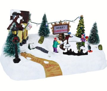 HOMESTYLING Božični okraski Homestyling KO-ACJ000170scene LED osvetlitev