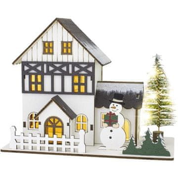 Retlux Božična dekoracija Retlux RXL 465 Zimska hiša 18cm 7LED WW