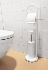 Alpina Držalo za toaletni papir Alpina ED-203274 Držalo za toaletni papir in straniščno krtačo iz nerjavečega jekla 80 cm