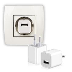 Cool Mango Stenski USB adapter - USB stenski polnilec, USB vtični adapter, USB napajalnik