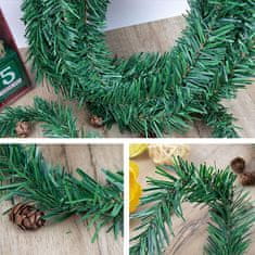 HOME & MARKER® Božični borov venec, Umetni venec, Božična dekoracija (5,5 m) | HOLIPINE