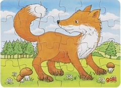 Goki Lesena sestavljanka Gozdne živali: lisica 24 kosov
