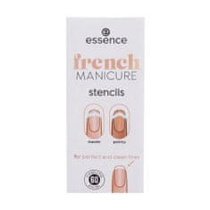 Essence French Manicure Stencils 01 French Tips & Tricks Set šablone za nohte 60 kos