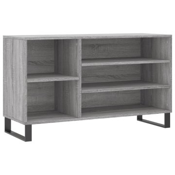 Vidaxl Omarica za čevlje siva sonoma 102x36x60 cm inženirski les