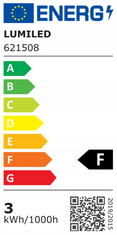 LUMILED 10x LED žarnica MR11 GU5.3 2,5W = 20W 220lm 3000K Toplo bela 120° 12V