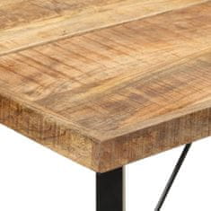 Greatstore Barska miza 150x70x107 cm trden mangov les in železo