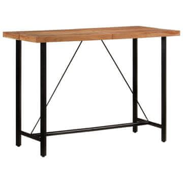 Vidaxl vidaXL Barska miza 150x70x107 cm masivni akacijev les in železo