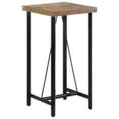 Vidaxl Barska miza 55x55x107 cm trden akacijev les in železo