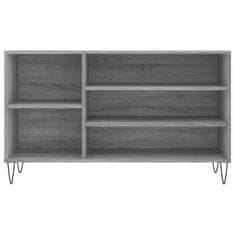 Vidaxl Omarica za čevlje siva sonoma 102x36x60 cm inženirski les