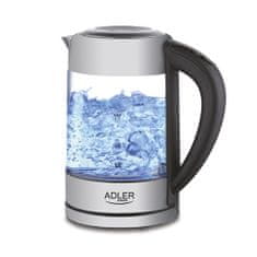 Adler ad 1247 stekleni kotliček 1,7 l z nadzorom temperature