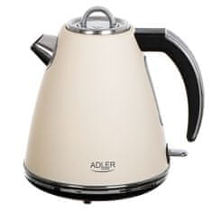 Adler ad 1343 kovinski čajnik creme 1,5 l strix