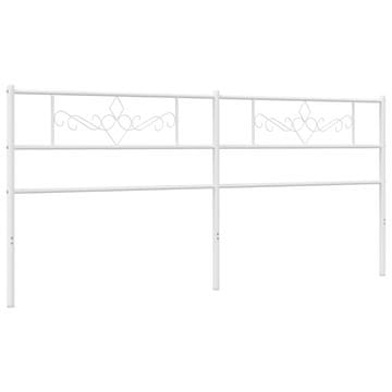 Vidaxl Kovinsko nadomestno vzglavje belo 193 cm