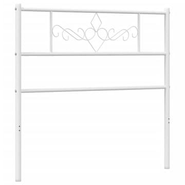 Vidaxl Kovinsko nadomestno vzglavje belo 75 cm