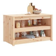 Vidaxl Zunanja kuhinjska omarica 106x55x64 cm trdna borovina