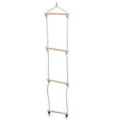 Vidaxl Gugalnica z lestvijo iz vrvi 2 kosa modra 37x15 cm PE
