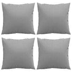 Vidaxl Blazine za kavč 4 kosi sive 60x60 cm blago