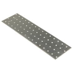 Vidaxl Perforirane plošče 20 kosov 2 mm 300x80 mm pocinkano jeklo