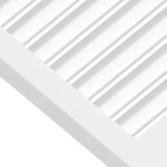 Vidaxl Vrata za omarico z letvicami 4 kosi bela 61,5x59,4 cm borovina