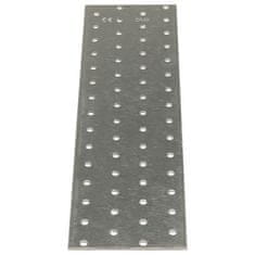 Vidaxl Perforirane plošče 20 kosov 2 mm 300x80 mm pocinkano jeklo