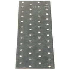 Vidaxl Perforirane plošče 20 kosov 2 mm 240x80 mm pocinkano jeklo