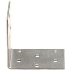 Vidaxl Kotni nosilci 40 kosov 2 mm 60x40x60 mm pocinkano jeklo