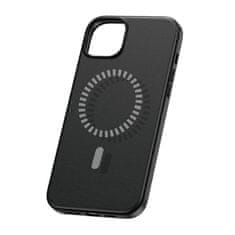 BASEUS magnetni ovitek za iphone 15 baseus fauxther series (black)