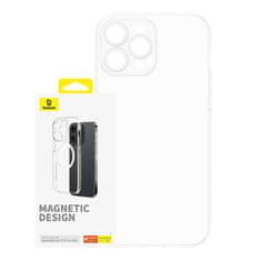 BASEUS Magnetno ohišje za iPhone 15 ProMax OS-Lucent Series (prozorno)