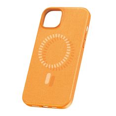 BASEUS Magnetno ohišje za iPhone 15 Fauxther Series (oranžno)