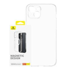 BASEUS Magnetno ohišje za iPhone 15 Plus OS-Lucent Series (prozorno)