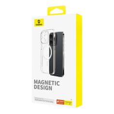BASEUS Magnetno ohišje za iPhone 15 ProMax OS-Lucent Series (prozorno)