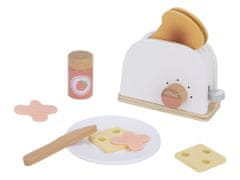 eliNeli Otroški leseni toaster z dodatki