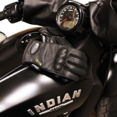 Cappa Racing Usnjene motoristične rokavice MASS CE, kratke, črne M